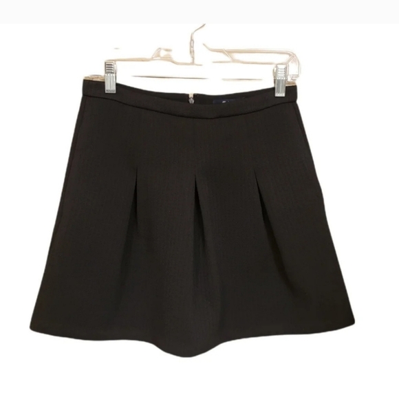 Madewell black Jacquard pleated skirt in pre-owned excellent conditions. Size 0 - Picture 8 of 9